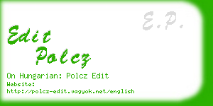 edit polcz business card